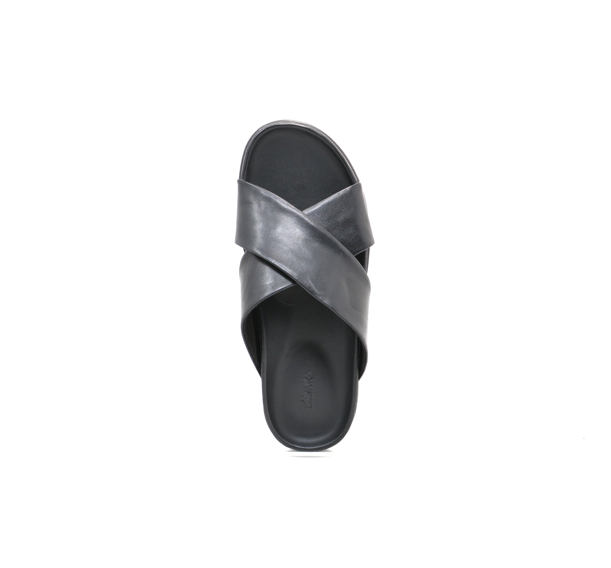 Clarks leather clearance slides